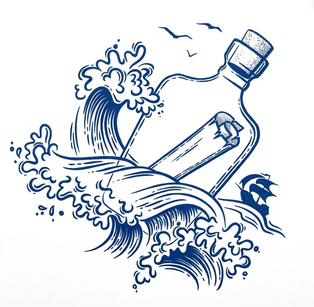 Ocean Bottle Tattoo